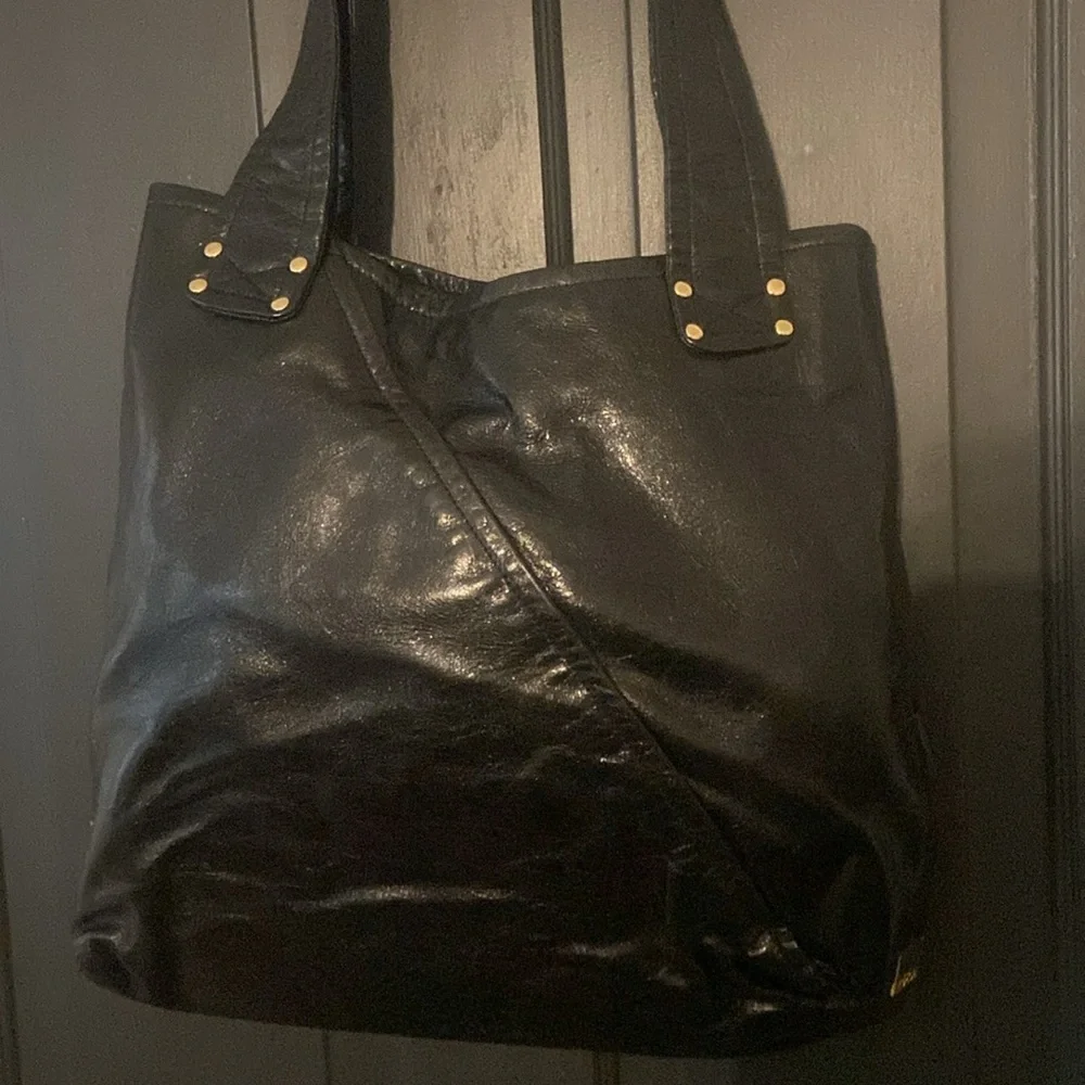Kooba Black Leather Shoulder Hobo Bag